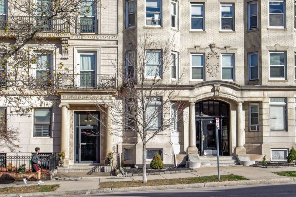 Apartment buildings on Park Drive in Boston’s Fenway neighborhood