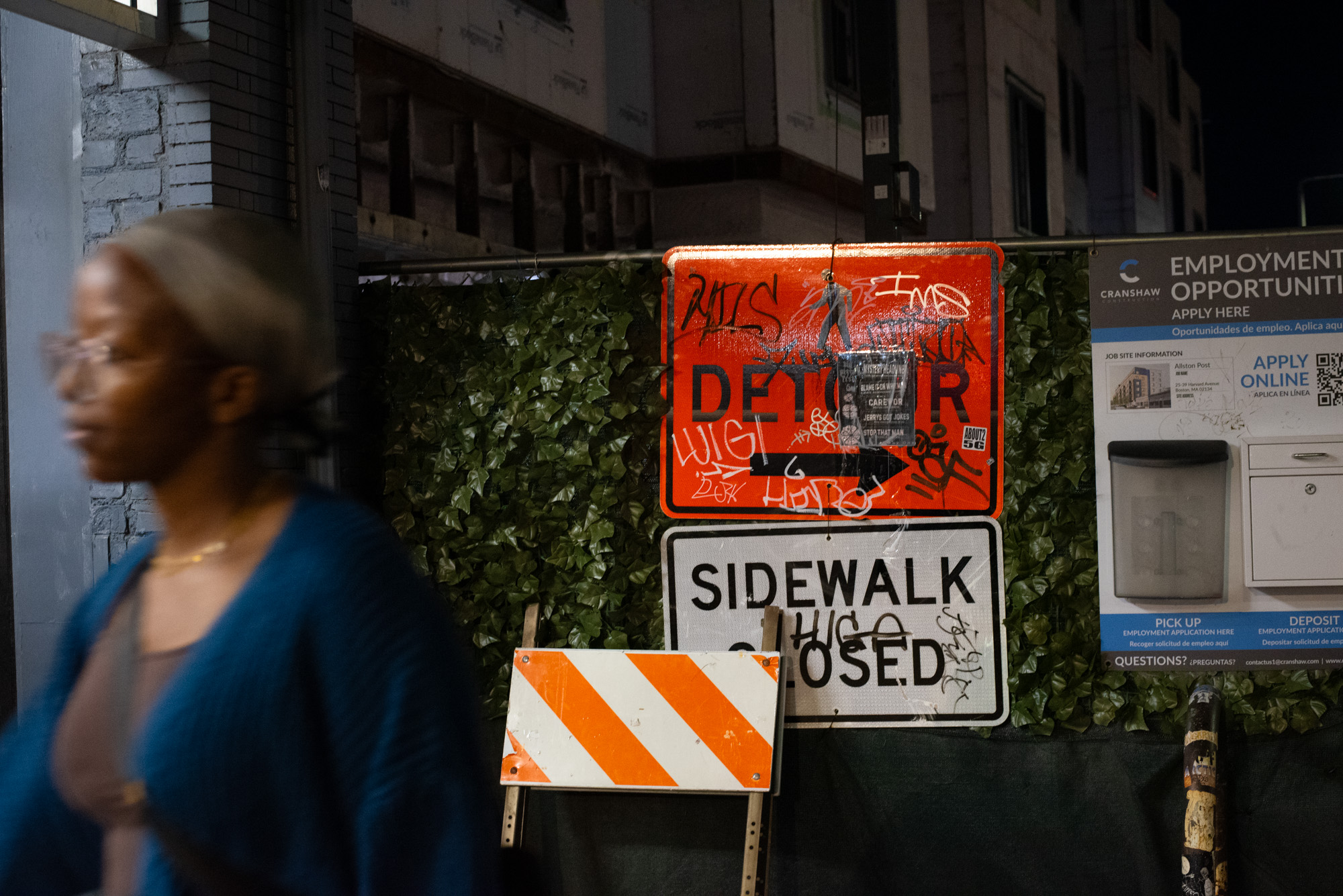 Construction at the former Allston post office site on Harvard Avenue